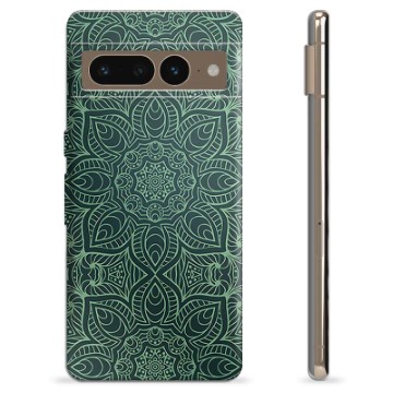 Google Pixel 7 Pro Custodia TPU - Mandala Verde