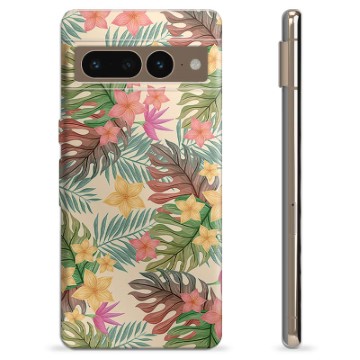 Google Pixel 7 Pro Custodia TPU - Fiori Rosa