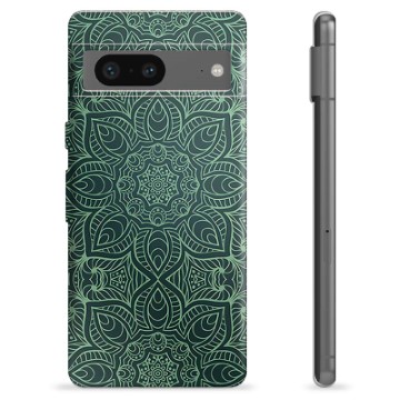 Google Pixel 7 Custodia TPU - Mandala Verde