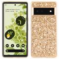 Custodia ibrida per Google Pixel 8a Serie Glitter - Color Oro