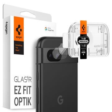 Protezione dell\'obiettivo della fotocamera Spigen Glas.tR Ez Fit Optik per Google Pixel 8a - Trasparente