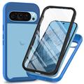 Custodia per Google Pixel 9 serie 360 Protection - Blu / trasparente