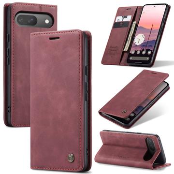 Custodia a Portafoglio Caseme 013 Serie per Google Pixel 9/9 Pro - Rosso vino