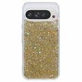 Custodia in TPU Glitter Flakes per Google Pixel 9 Pro XL - Color Oro