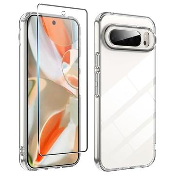 Custodia in TPU Saii 2 in 1 per Google Pixel 9 Pro XL e protezione dello schermo in vetro temperato