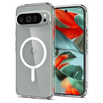 Custodia Spigen Ultra Hybrid Mag per Google Pixel 9 Pro XL - Bianca / Trasparente