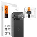 Protezione dell'obiettivo della fotocamera Spigen Glas.tR Ez Fit Optik per Google Pixel 9 - 2 Pezzi. - Trasparente