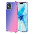 Custodia in TPU antiurto per iPhone 15 sfumata - blu / rosa