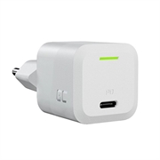 Caricatore GaN Green Cell Power 33W - Caricatore rapido USB-C compatto per laptop, MacBook, iPhone, tablet, Nintendo Switch - Bianco