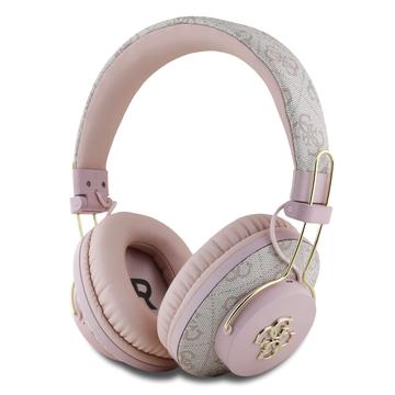 Cuffie senza fili Guess 4G Big Metal Logo ENC - Rosa