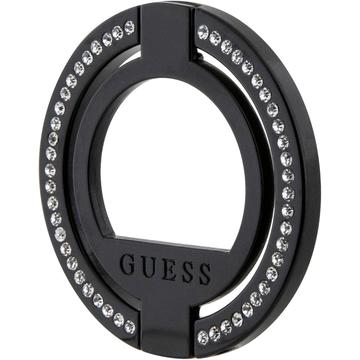 Porta anelli magnetico Guess con strass - Nero