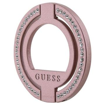 Porta anelli magnetico con strass Guess - Rosa