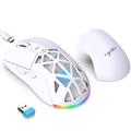 HXSJ T26 RGB Backlit Wireless Mouse / Mouse Bluetooth 4800 DPI - Bianco