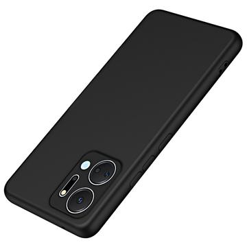 Custodia Silicone Liquido per Honor X7a - Nera