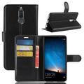 Custodia a Portafoglio per Huawei Mate 10 Lite con Chiusura Magnetica - Nera