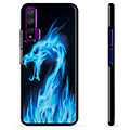 Cover protettiva per Huawei Nova 5T - Drago di fuoco blu