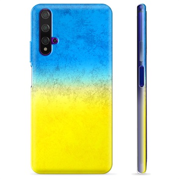 Custodia TPU Huawei Nova 5T Bandiera Ucraina - Bicolore