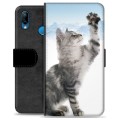 Custodia Portafoglio per Huawei P20 Lite  - Gatto