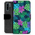 Custodia Portafoglio Premium Huawei P30 Pro - Fiore Tropicale