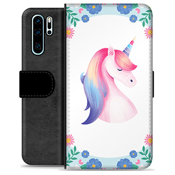 Custodia a Portafoglio Premium per Huawei P30 Pro - Unicorno