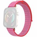 Cinturino in nylon con chiusura in velcro per Huawei Watch Fit 3 - Rosa