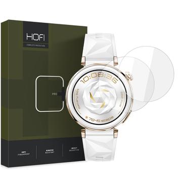 Proteggi Schermo in Vetro Temperato Hofi Premium Pro+ per Huawei Watch GT 5 Pro - 42mm - 2 Pezzi.