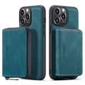 Custodia con Portafoglio Jeehood Staccabile 2 in 1 per iPhone 14 Pro Max - Blu