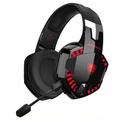 KOTION EACH G2000PRO Bluetooth 5.2 Over-Ear Wireless Headset 7.1 HiFi Stereo Sound Wired Gaming Headphone - Nero+Rosso