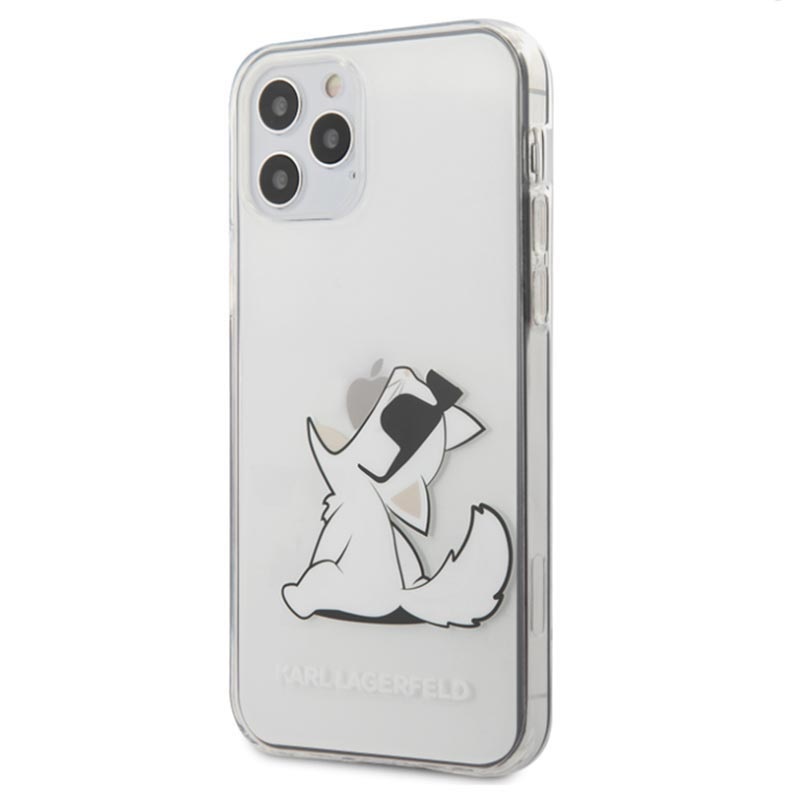 Custodia in TPU trasparente Karl Lagerfeld per iPhone 12 Pro Max