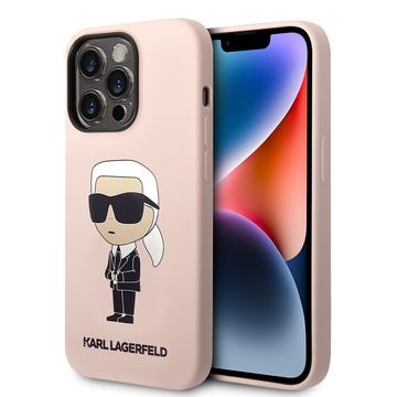 Custodia in silicone per iPhone 15 Pro Karl Lagerfeld Ikonik