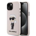 Custodia in silicone per iPhone 15 Karl Lagerfeld Ikonik