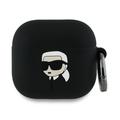 Custodia in Silicone Karl Lagerfeld Karl Head 3D per AirPods 4 - Nera