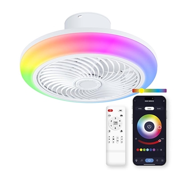 Ventilatore da soffitto Ksix Siroco con luce RGB e altoparlante