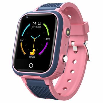 LT21 1,4 pollici IPS Touch Screen Bambini Smart Watch Contapassi Orologio Sportivo Bracciale Impermeabile con Fotocamera Sveglia Posizione - Rosa