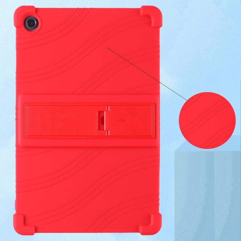 Custodia in silicone per Lenovo Tab M10 Plus Gen 3 con supporto