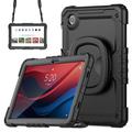 Custodia Heavy Duty 360 con Cinturino da Polso per Lenovo Tab M11 - nera