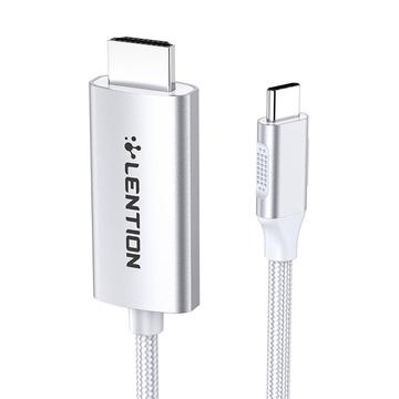 Lention CU707 Cavo da USB-C a HDMI 2.0 4K60Hz/1Gbps - 3 m - Argento