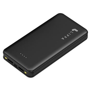 Banca di alimentazione Lippa da 20000mAh con 2 porte USB-A (Confezione aperta - Bulk soddisfacente) - Nero