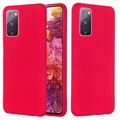 Custodia in Silicone Liquido per Samsung Galaxy S20 FE 5G - Rosso