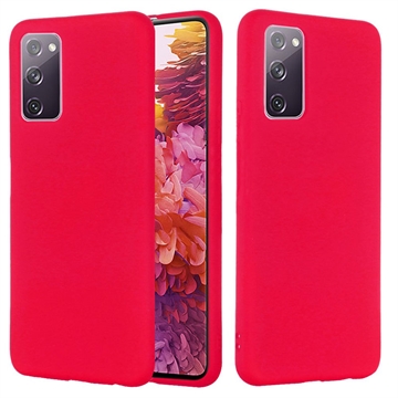 Custodia in Silicone Liquido per Samsung Galaxy S20 FE 5G - Rosso