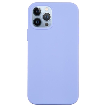 Custodia in silicone liquido per iPhone 14 Pro - Viola Chiaro