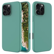 Custodia in Silicone Liquido per iPhone 16 Pro - Verde Scuro