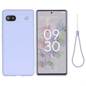 Custodia in Silicone Liquido per Google Pixel 6a - Viola