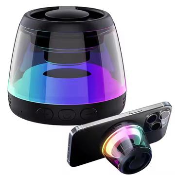 Mini altoparlante magnetico Bluetooth M2 con luce RGB - Nero