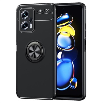 Custodia Magnetica con Anello di Supporto per Huawei P20 Pro - Nera