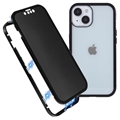 Custodia Magnetica con Vetro Temperato Privacy per iPhone 15 - Nera