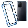 Cover Magnetica con Retro in Vetro Temperato per Samsung Galaxy A50 - Nera