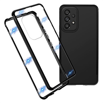 Cover Magnetica con Vetro Temperato per OnePlus 7T - Nera