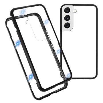 Cover Magnetica con Vetro Temperato per OnePlus 7T - Nera