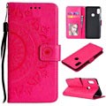 Custodia a Portafoglio Serie Mandala per Xiaomi Redmi Note 5 Pro - Rosa Neon